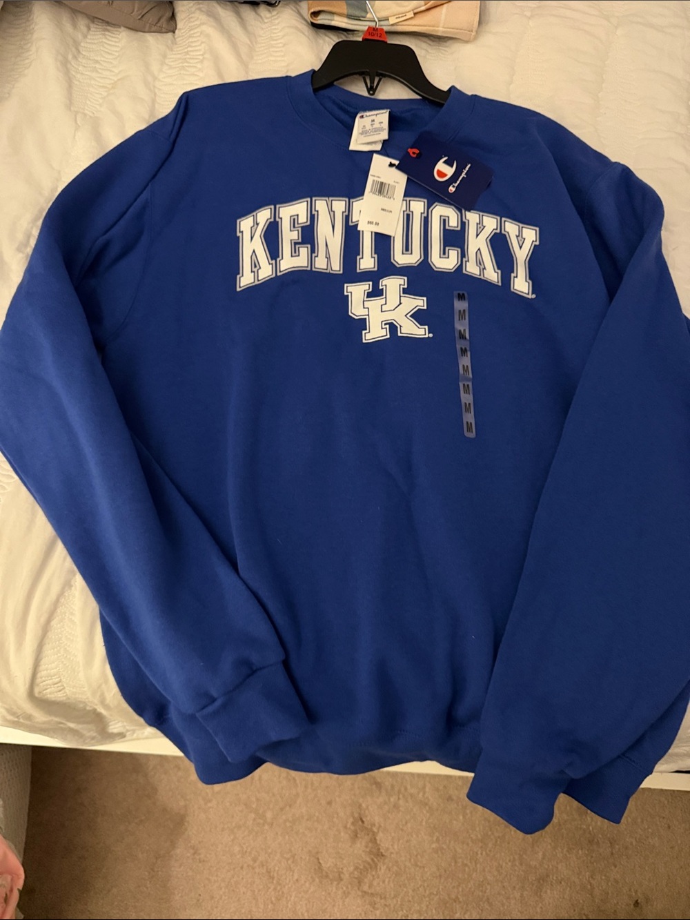 Champion Kentucky Crewneck Sweatshirt - Blue with White Lettering
